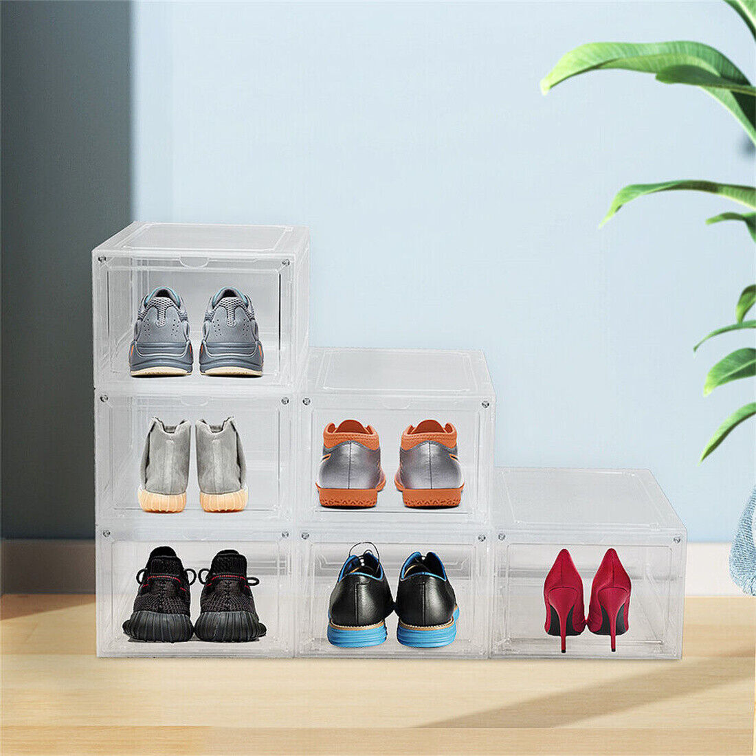 Transparent Shoe Storage Boxes
