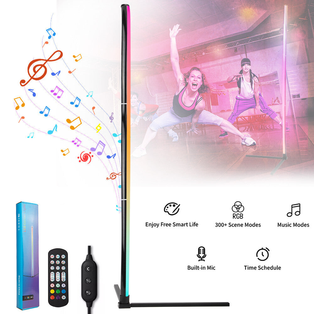 10W RGB LED Corner Floor Lamp