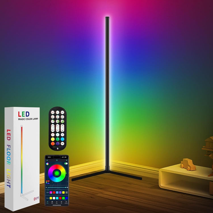 10W RGB LED Corner Floor Lamp