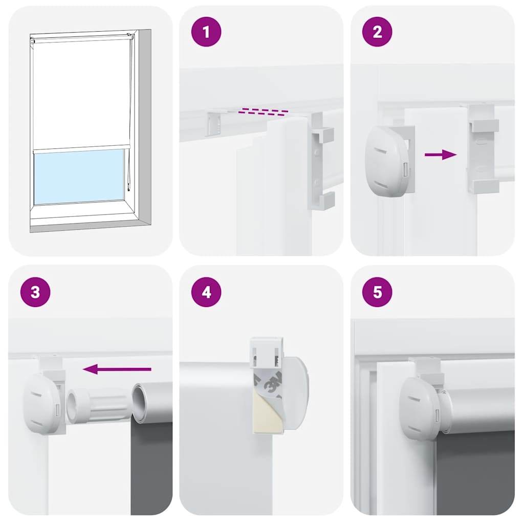  Blackout Roller Blind – Light Blocking Window Shade for Home & Office