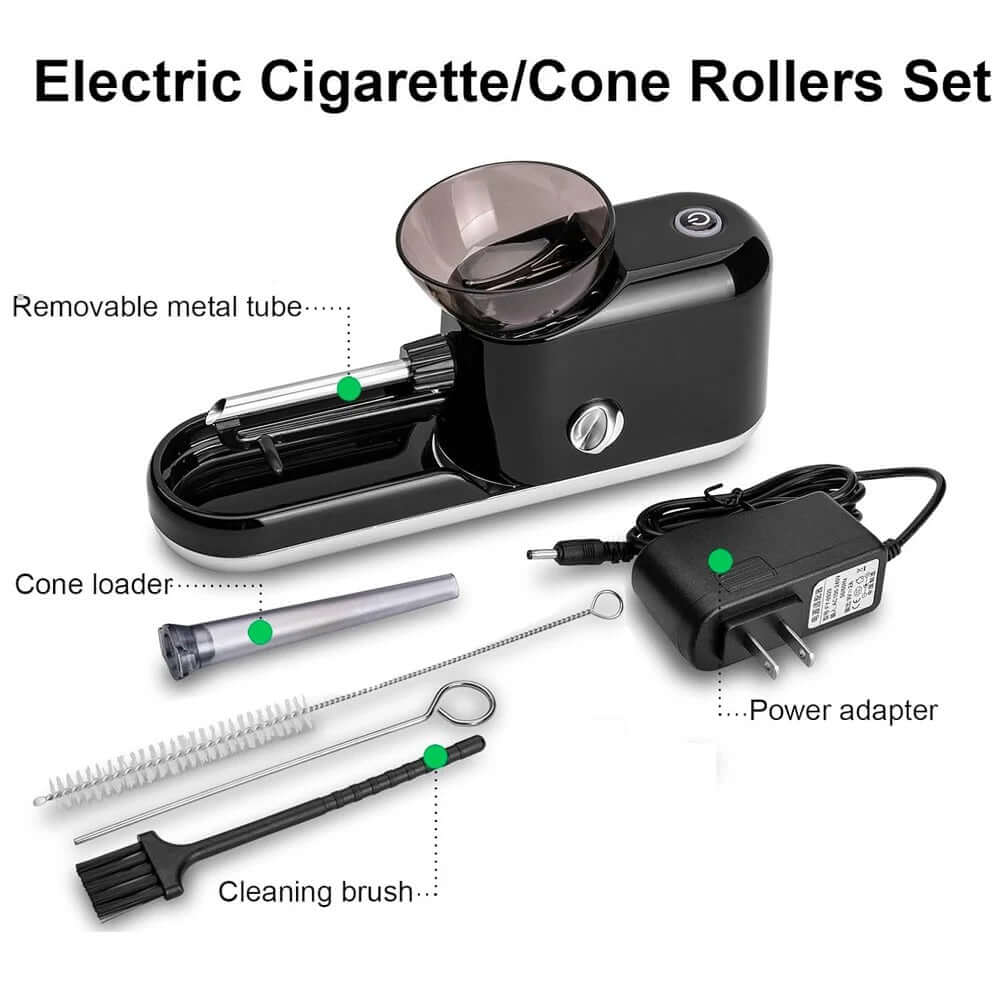 La Electric Rolling Machine es un dispositivo automático para preparar cigarrillos rápidamente.