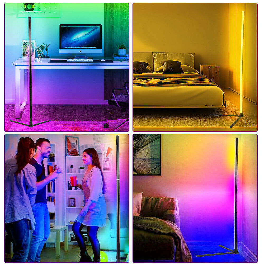 10W RGB LED Corner Floor Lamp